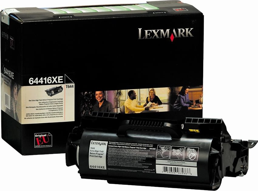 Lasertoner Lexmark 64416XE Svart 32 000 sidor