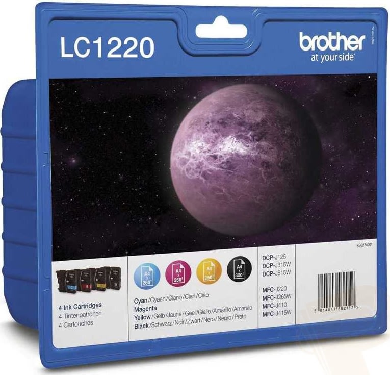 Brother LC1220VALBPDR bläckpatroner, flerpack