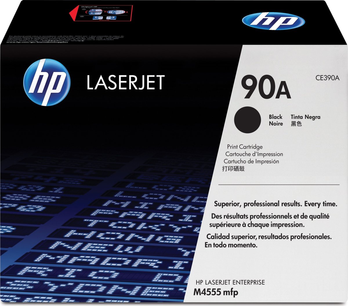 HP nr 90A/CE390A lasertoner, svart, 10 000 s