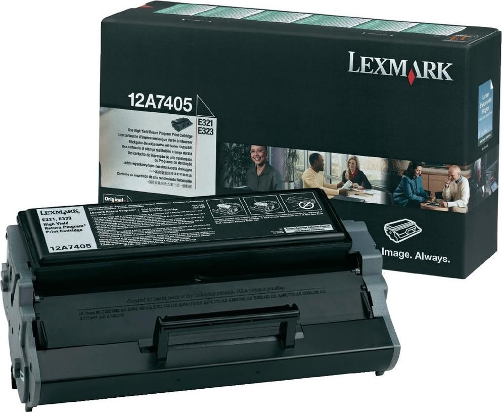 Lasertoner Lexmark 12A7405 Svart 6000 sidor