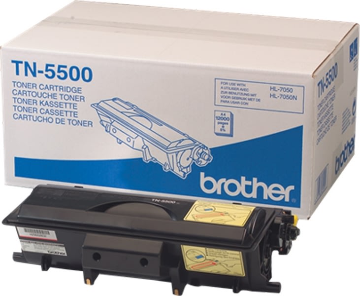 Brother TN5500 lasertoner, svart, 12000s