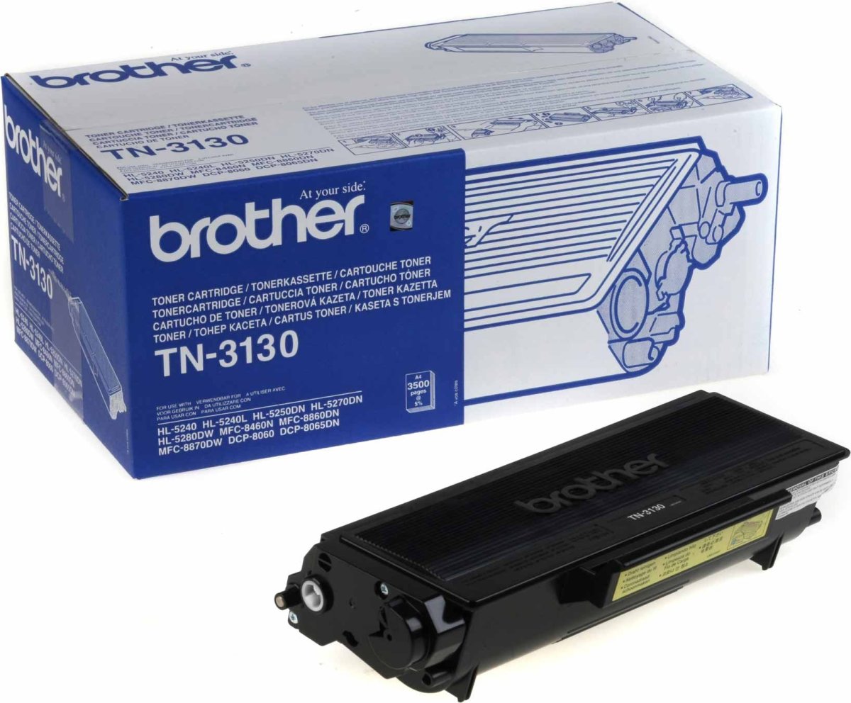 Brother TN3130 lasertoner, sort, 3500s