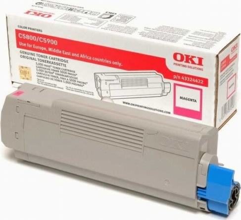 Lasertoner OKI 43324422 Röd 5000 sidor