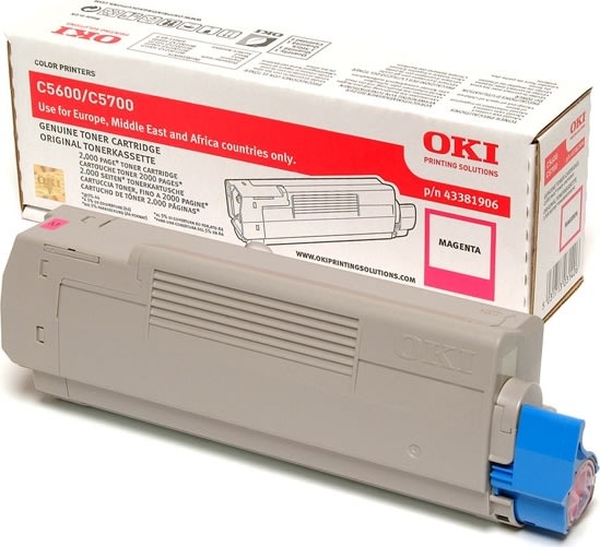 Lasertoner OKI 43381906 Röd 2000 sidor