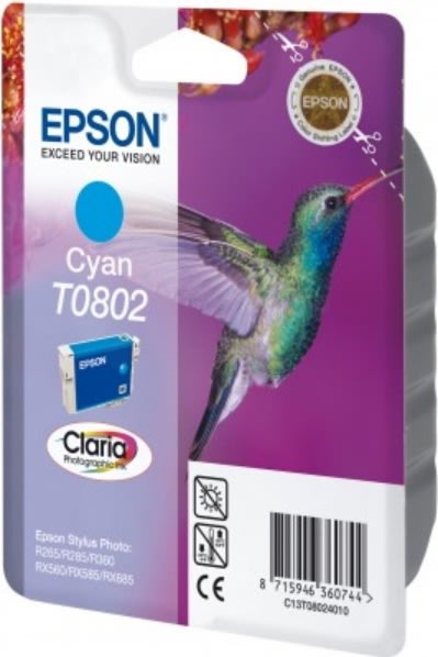 Epson nr.T0802/C13T08024011 bläckpatron, blå, 300s