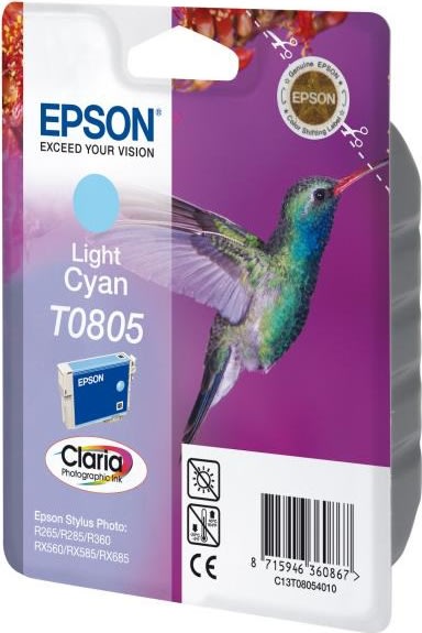 Epson nr.T0805/C13T08054011 blækpatron, lys blå, 3