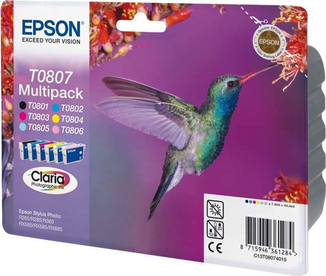 Epson nr.T0807/C13T08074010 bläckpatron/multip. 30