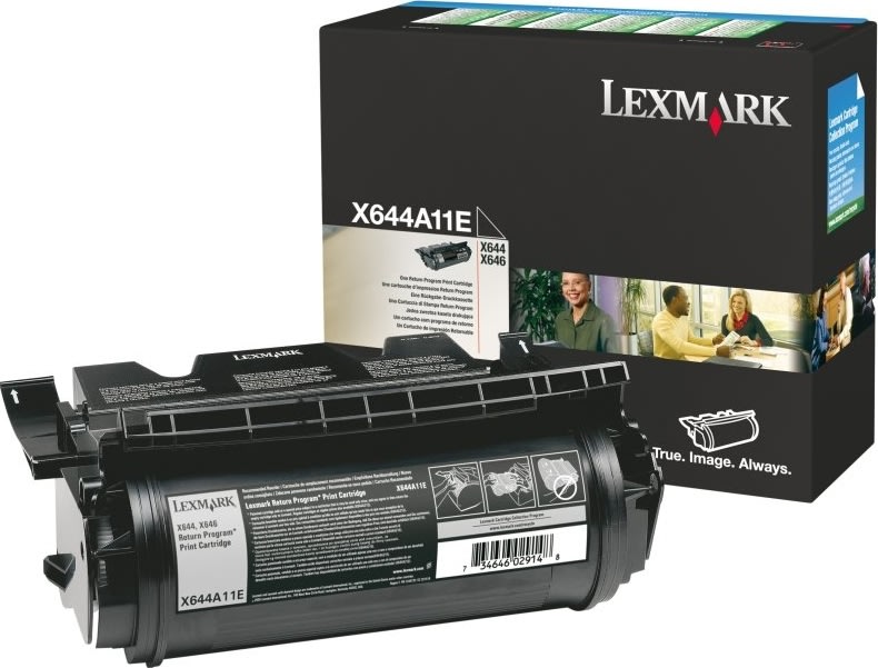 Lexmark 0X644A11E lasertoner, svart, 10000s