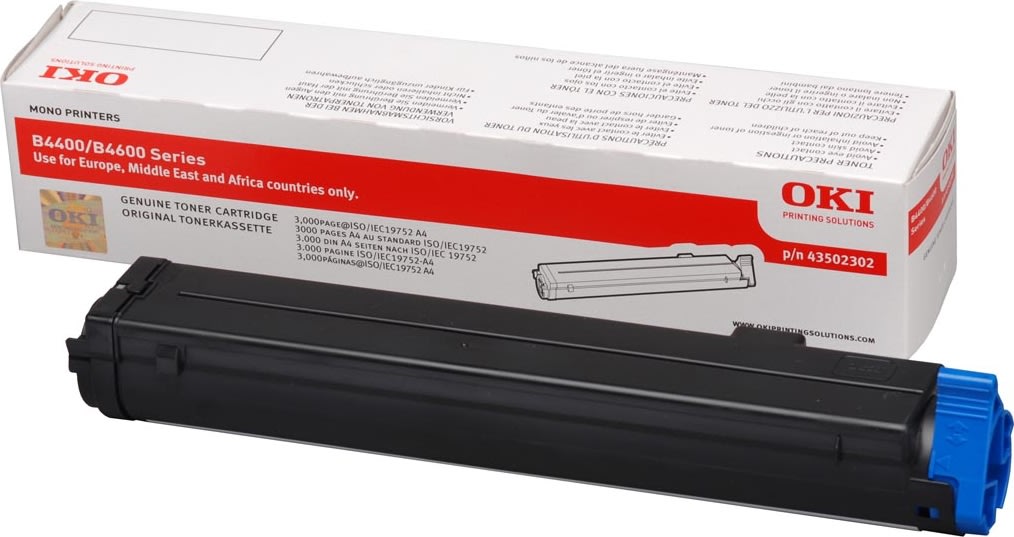 OKI 43502302 lasertoner, svart, 3000s