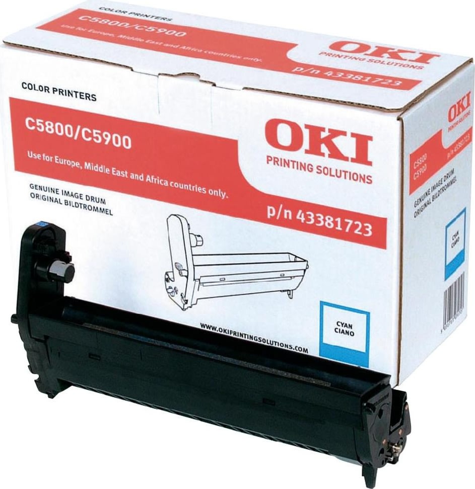 OKI 43381723 laserskrivartoner, blå, 20000s