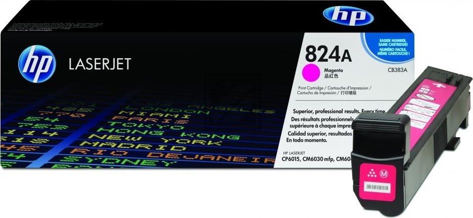 HP 824A/CB383A toner, laser röd, 21 000 s