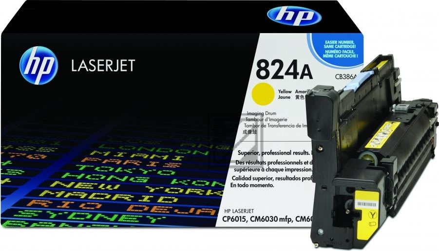 HP CB386A lasertrumma, gul, 35 000 s