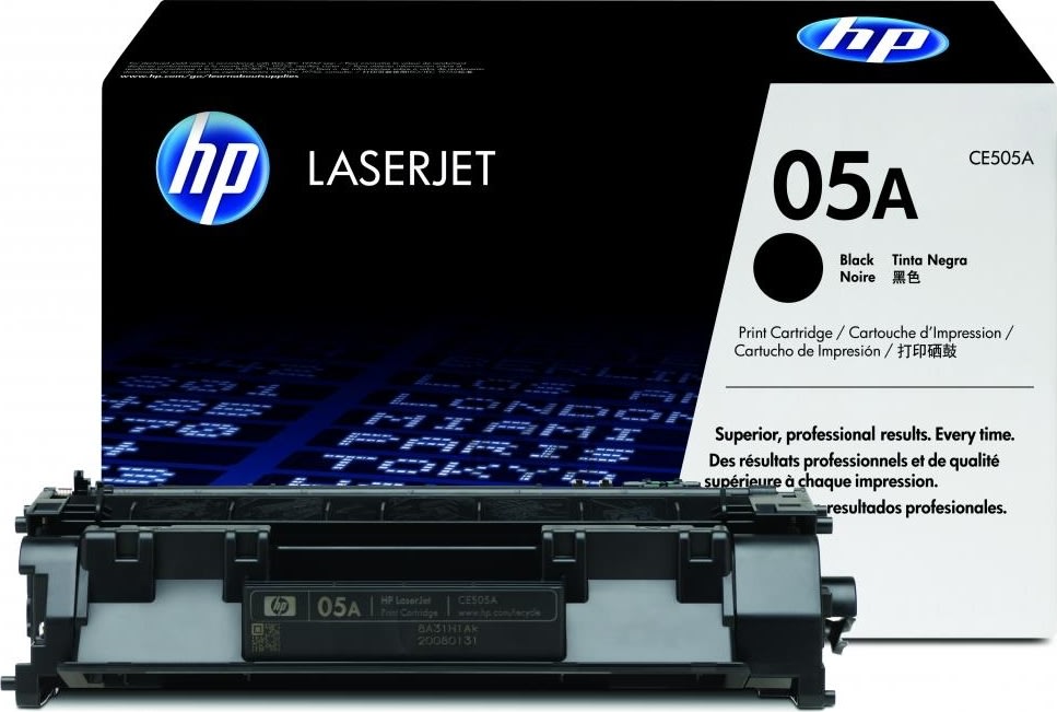 HP nr.05A/CE505A lasertoner, sort, 2300s
