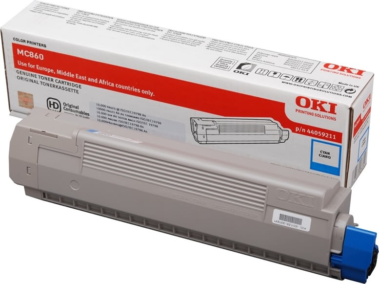 OKI 44059211 lasertoner, blå, 10000s