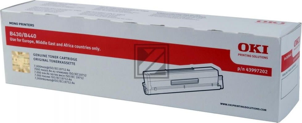Lasertoner OKI 43979202 Svart 7000 sidor
