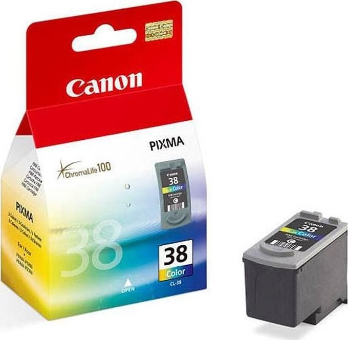 Canon CL-38 bläckpatron, 3-färgad, 205 s.