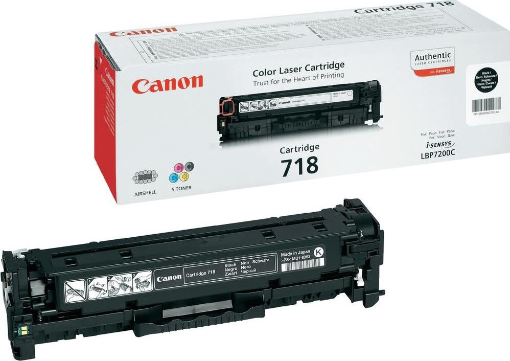 Canon nr.718BK/2662B002AA lasertoner, sort, 3400s