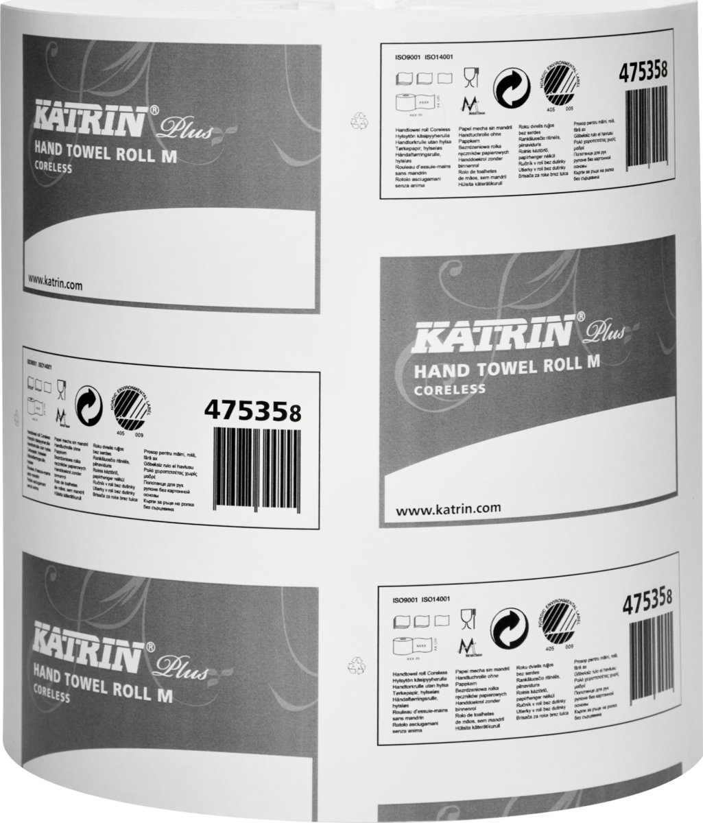 Katrin Plus M centerfeed torkrulle, 1 lager, 6 st