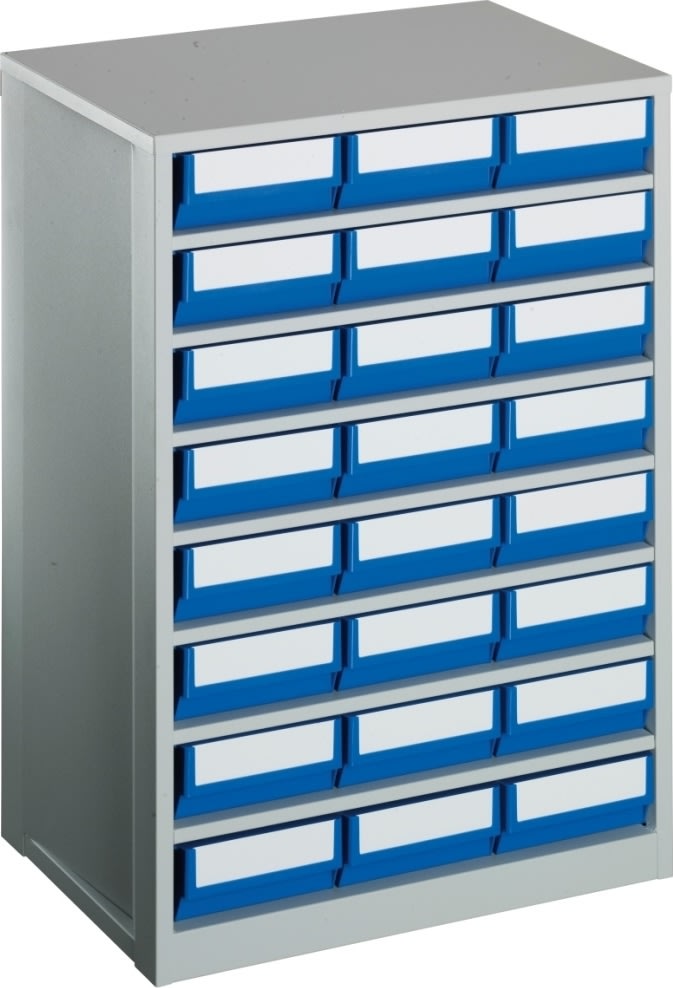 Lagermag XL inkl 24 x systemkas 4 (400x183x81),blå