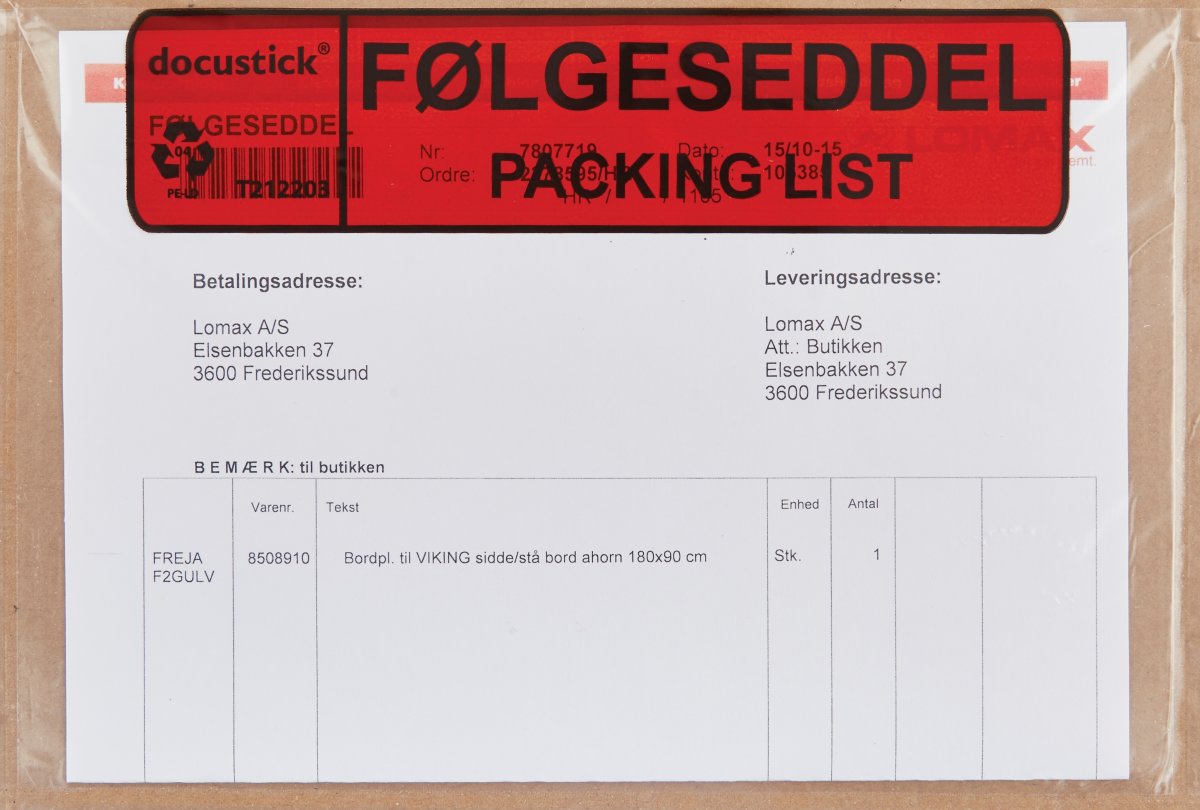 Följesedelsficka, C5, 1000 st