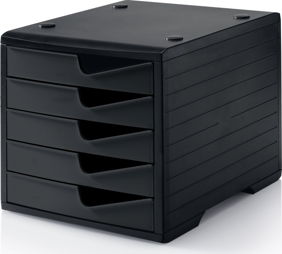 Styrswing förvaringsbox med 5 lådor, svart