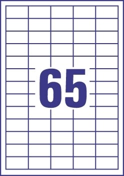 Budget universaletikett, 38x21,2 mm