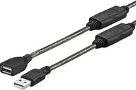 VivoLink USB 2.0 forlænger kabel A-A, M-F, 20m