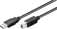 MicroConnect USB-kabel 3.0 A-B, 5 m, M-M