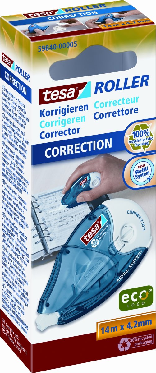tesa ecoLogo miljövänlig korrigeringstejp, 4,2 mm