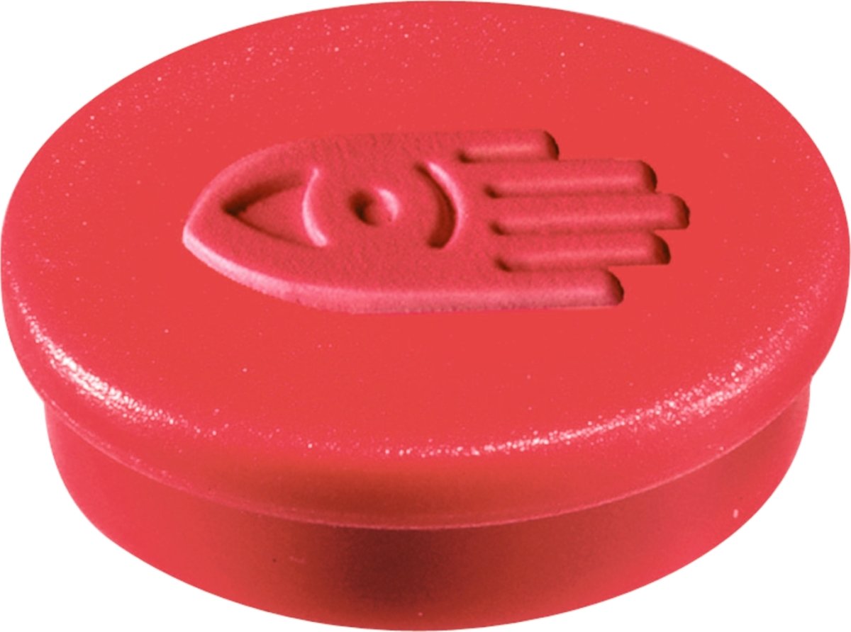 Legamaster supermagneter, 35 mm, rød, 10 stk