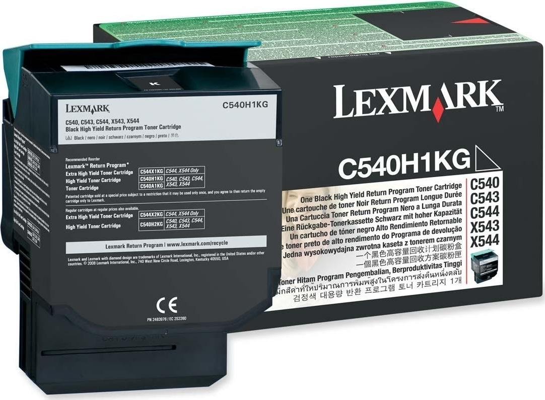 Lasertoner Lexmark C540H1KG Svart 2500 sidor