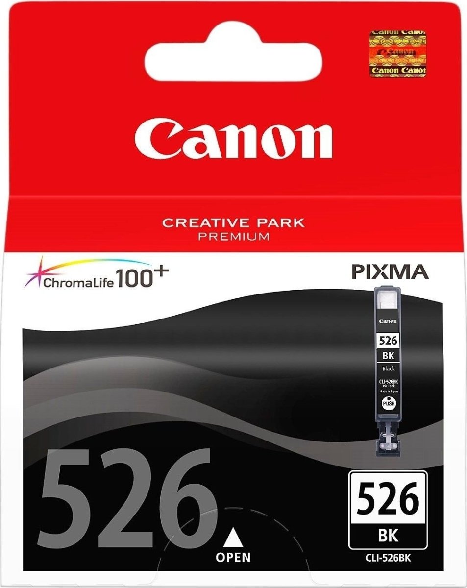 Bläckpatron Canon CLI-526BK Svart 500 sidor