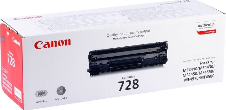 Lasertoner Canon 728/3500B002 Svart 2100 sidor