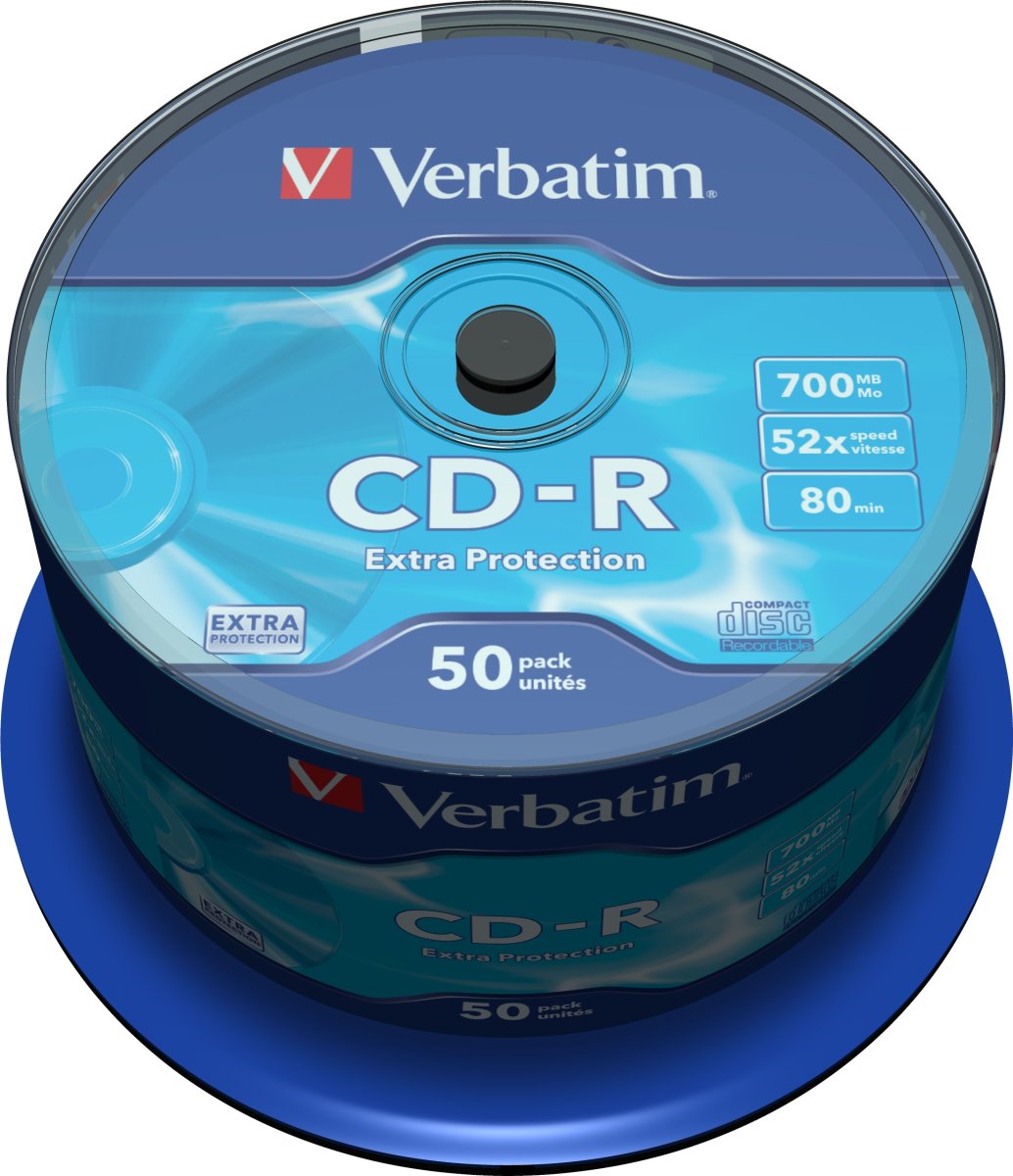 Verbatim CD-R 700mb/80min spindel, 50stk