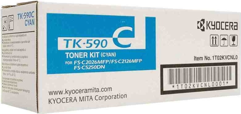 Lasertoner Kyocera TK-590C Blå 5000 sidor