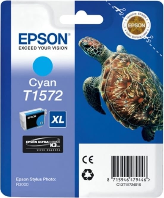 Bläckpatron Epson Nr. T1572/C13T15724010 Blå 26 ml