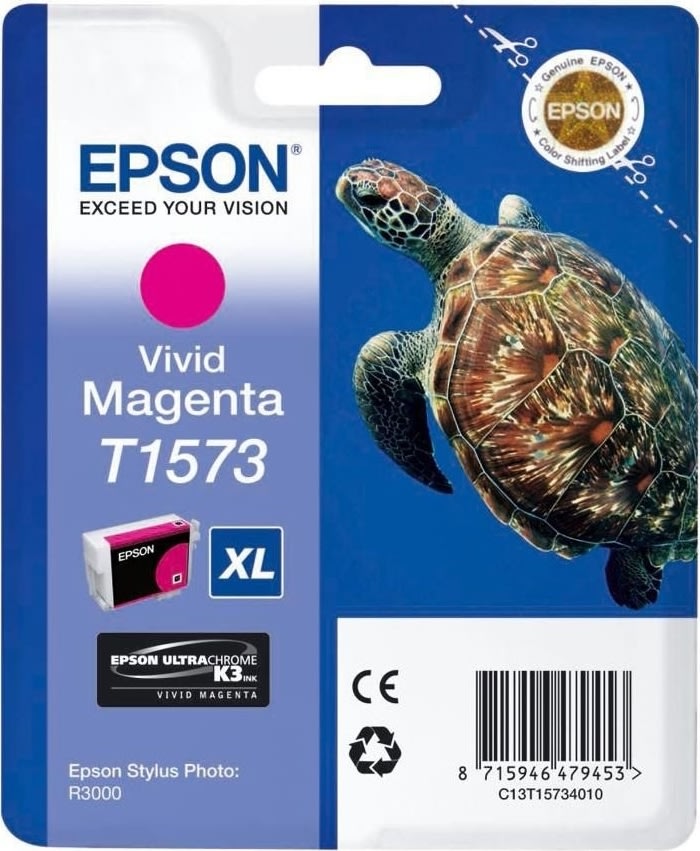 Bläckpatron Epson Nr. T1573/C13T15734010 Röd 26 ml