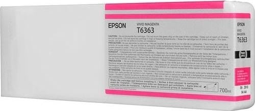Bläckpatron Epson T6363 Vivid röd 700 ml