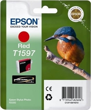 Epson T1597 bläckpatron, röd, 17 ml