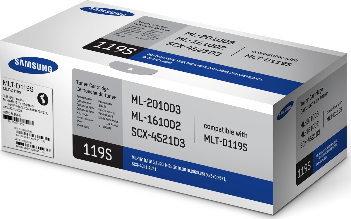 Lasertoner Samsung ML-1610/2010 Svart 2000 sidor