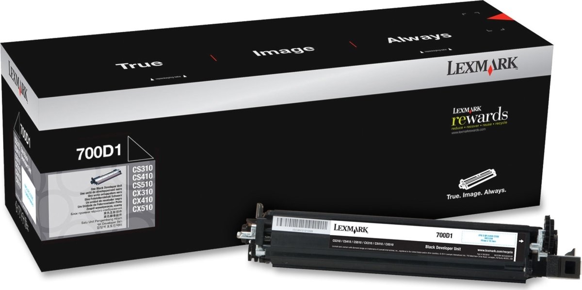 Developer unit Lexmark 70C0D10 Svart 40 000 sidor