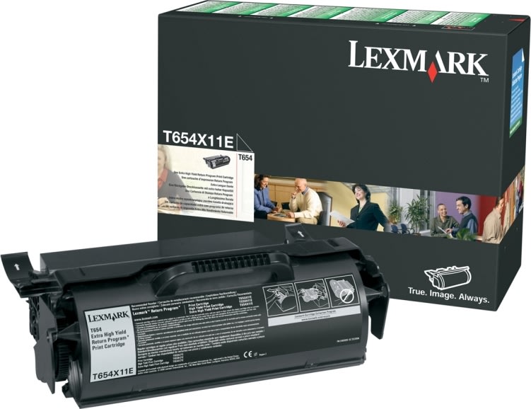 Lasertoner Lexmark T654X11E Svart 36 000 sidor