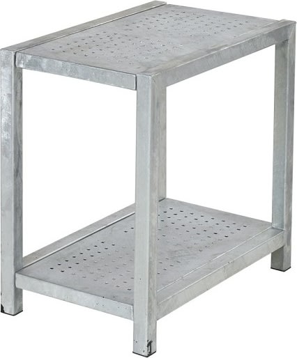 Planteringsbord Varmgalvaniserat stål 47x77x72 cm