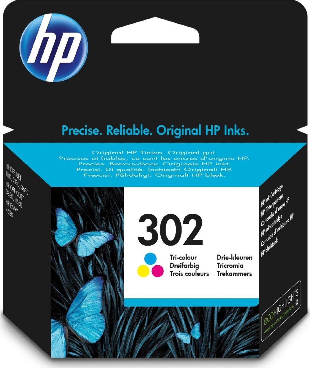 Bläckpatron HP Nr. 302/F6U65AE#UUS Färg 165 sidor