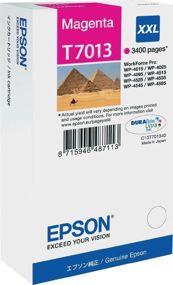 Bläckpatron Epson Nr T7013/C13T70134010 Röd 3400