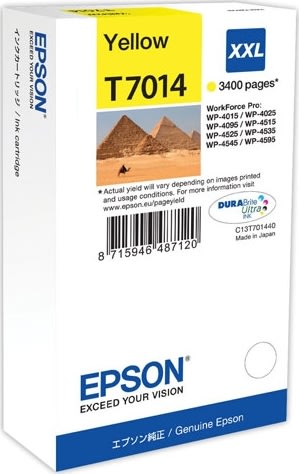 Bläckpatron Epson Nr T7014/C13T70144010 Gul 3400