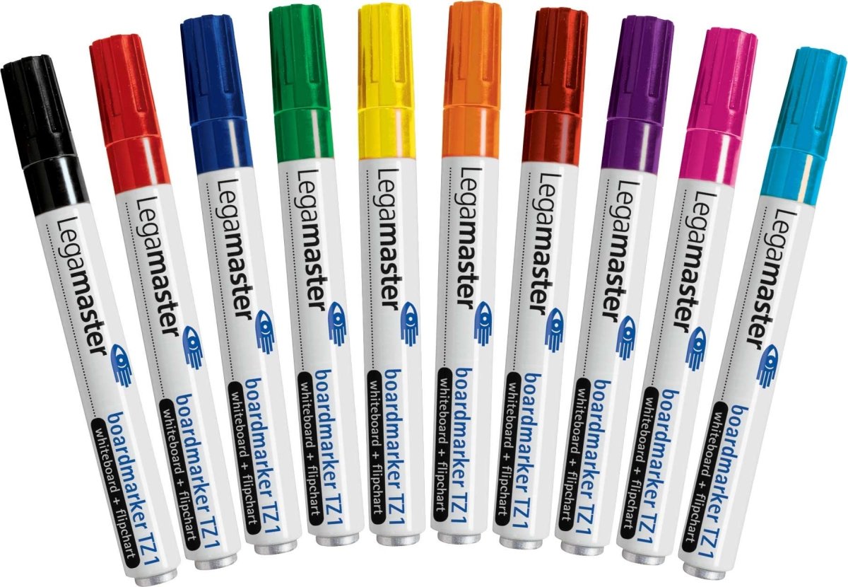 Legamaster TZ-1 whiteboardpennor, 10st blandade fä