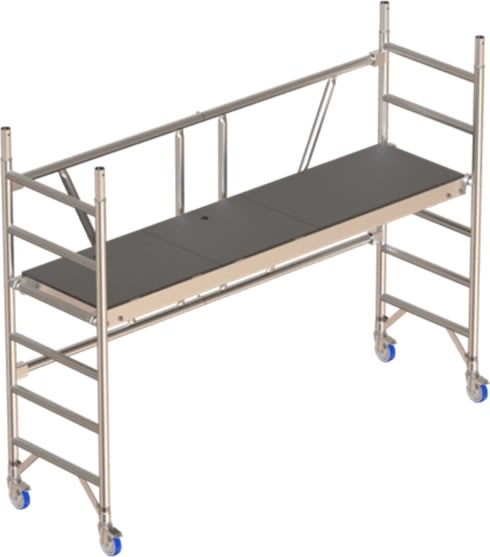 Fällbar byggnadsställning 75 x 245 - höjd 1,65 m