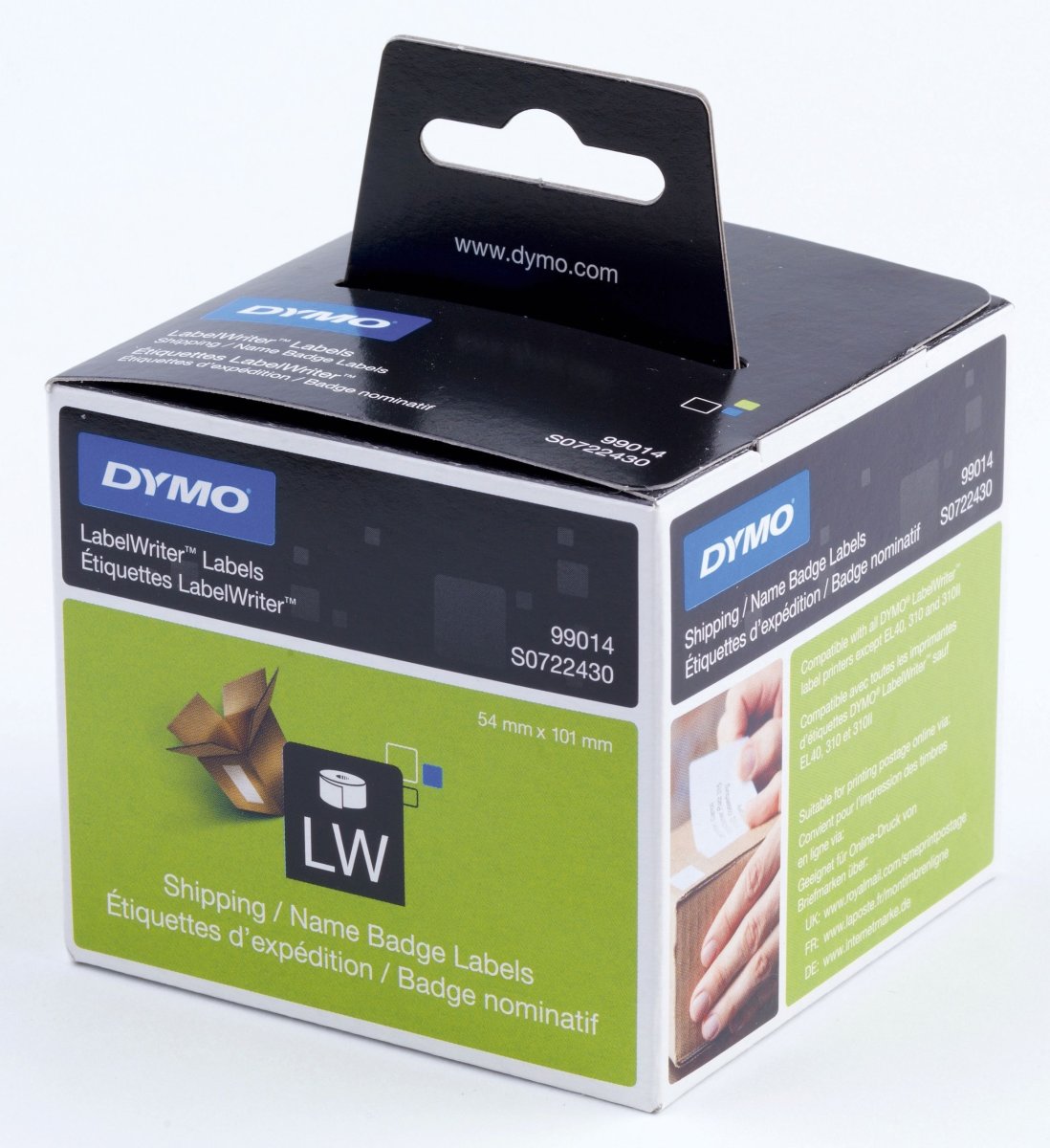 Dymo LW fraktetikett, 54x101 mm
