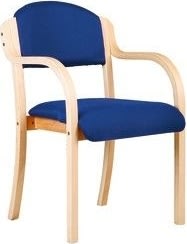 Morten konferensstol med armstöd, blå